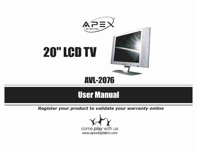 Apex Digital Flat Panel Television AVL-2076-page_pdf